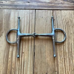 Full Cheek Single Jointed Snaffle Horse Pony Bit 5”
